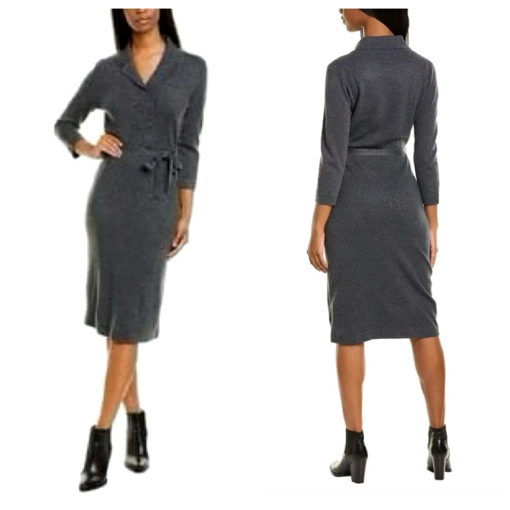 Gal Meets Glam Collection Monica Long Sleeve Midi Sweater Dress Sz XS NWT  52
